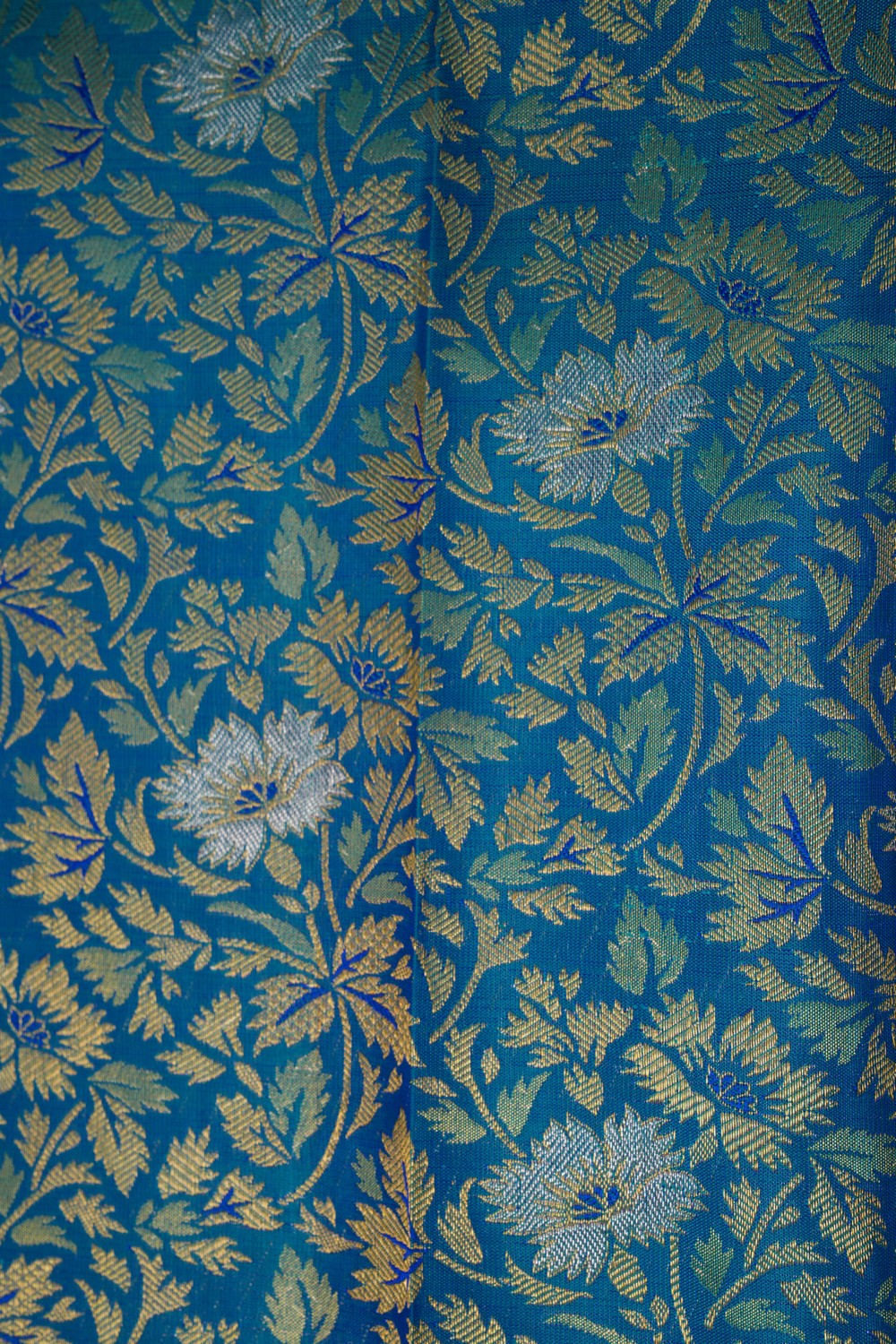 Image of Kanchipattu Brocade Blue Saree